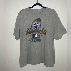 2016 Chicago Cubs World Series Championship T Shirt Size XL